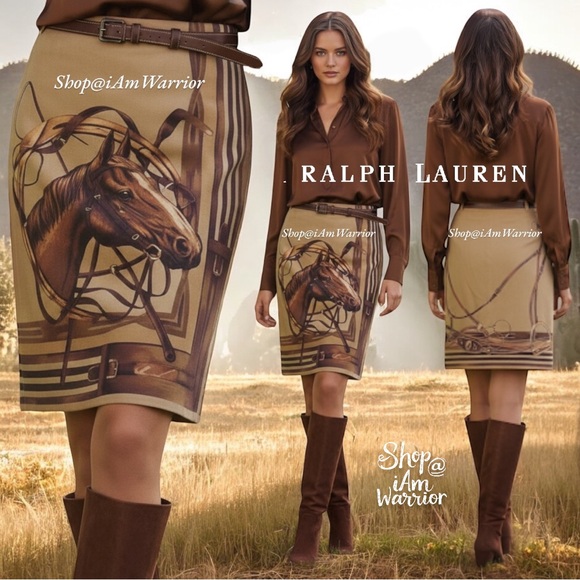 Ralph Lauren Blue Label Dresses & Skirts - Ralph Lauren Blue label Collection NWT equestrian suede skirt *shop@iamwarrior